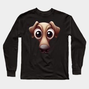 Greyhound's Soulful Portrait Long Sleeve T-Shirt